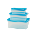 Load image into Gallery viewer, Delight-Smart-Storage-Container-Pack-of-3-Blue-Phoenix-Homeware
